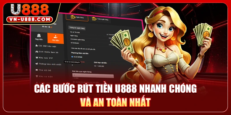 Các bước rút tiền U888 nhanh chóng và an toàn nhất