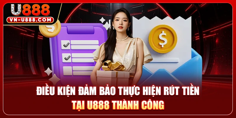 Điều kiện đảm bảo thực hiện rút tiền tại U888 thành công