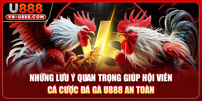 Những lưu ý quan trọng giúp hội viên cá cược đá gà U888 an toàn