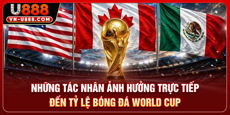 Những tác nhân ảnh hưởng trực tiếp đến tỷ lệ bóng đá World Cup